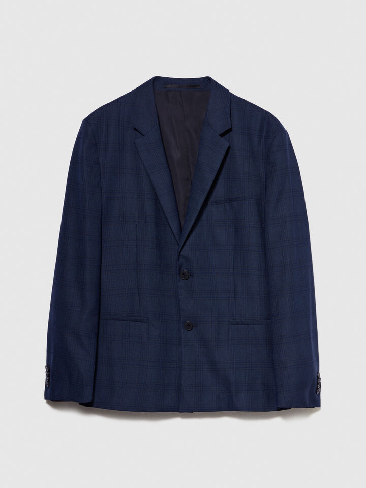 Single-breasted blazer - men's blazers - Dark Blue | Sisley image number 6
